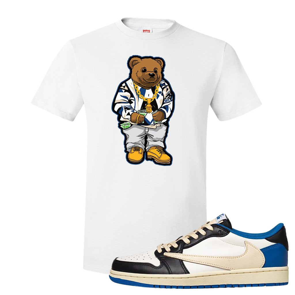 Sail Black Military Blue Shy Pink Low 1s T Shirt | Sweater Bear, White