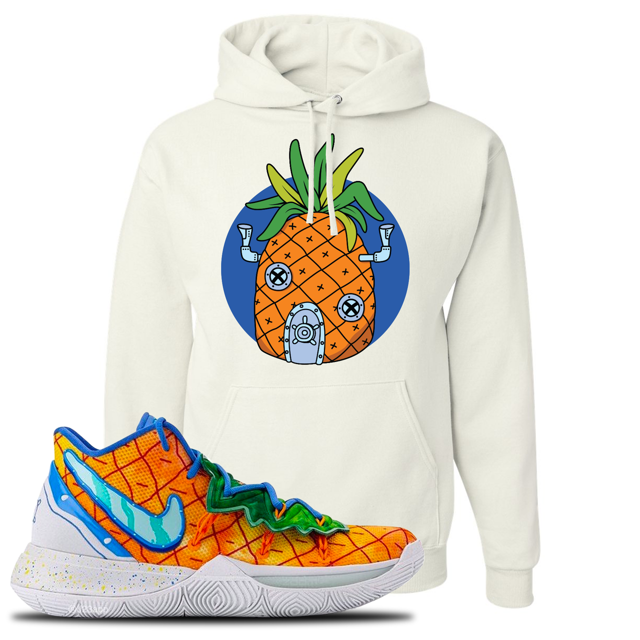 Kyrie 5 Pineapple House Pineapple House White Sneaker Hook Up Pullover Hoodie