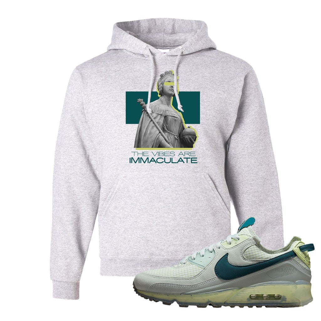 Seafoam Dark Teal Green 90s Hoodie | The Vibes Are Immaculate, Ash