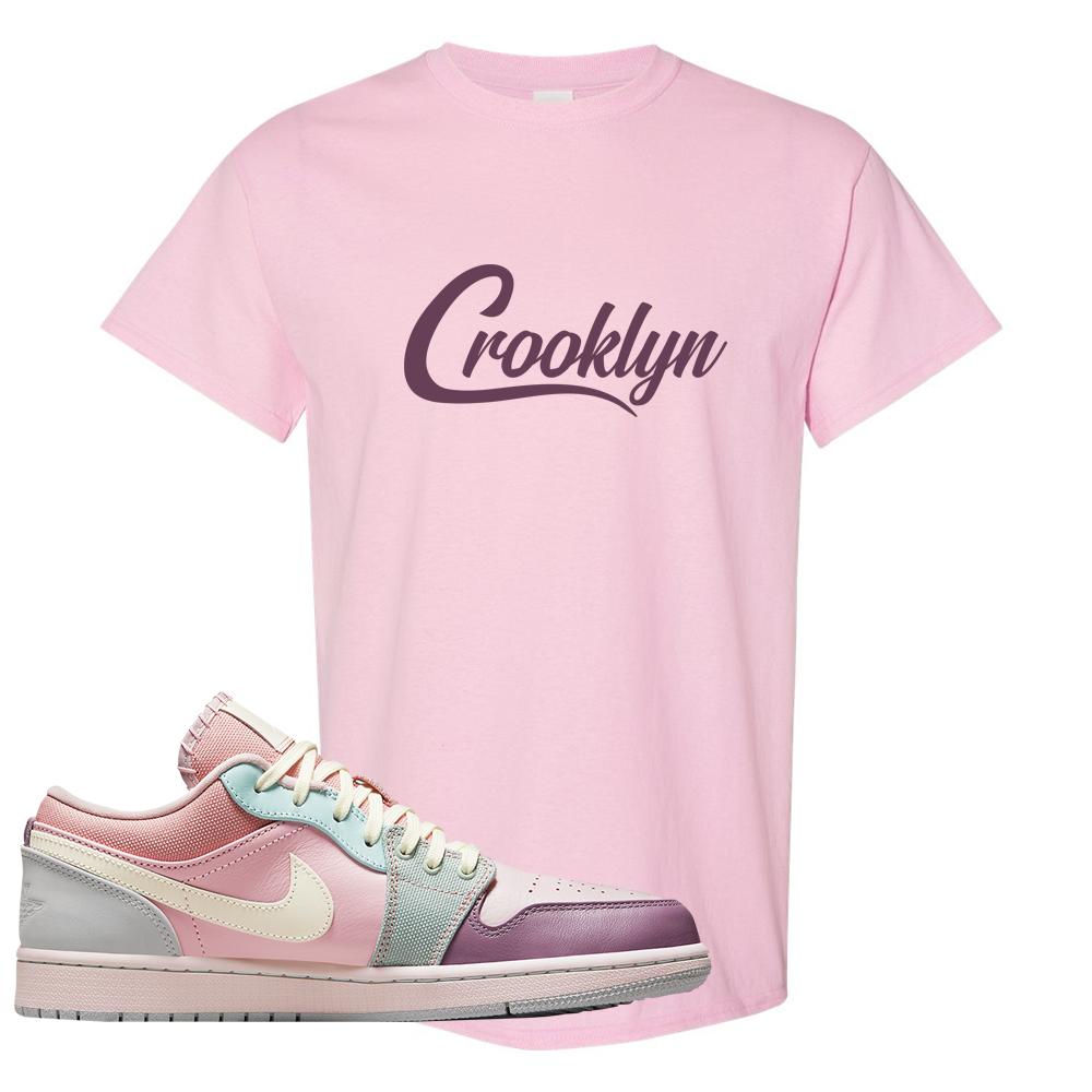 Air Jordan 1 Low Pastel T Shirt | Crooklyn, Light Pink