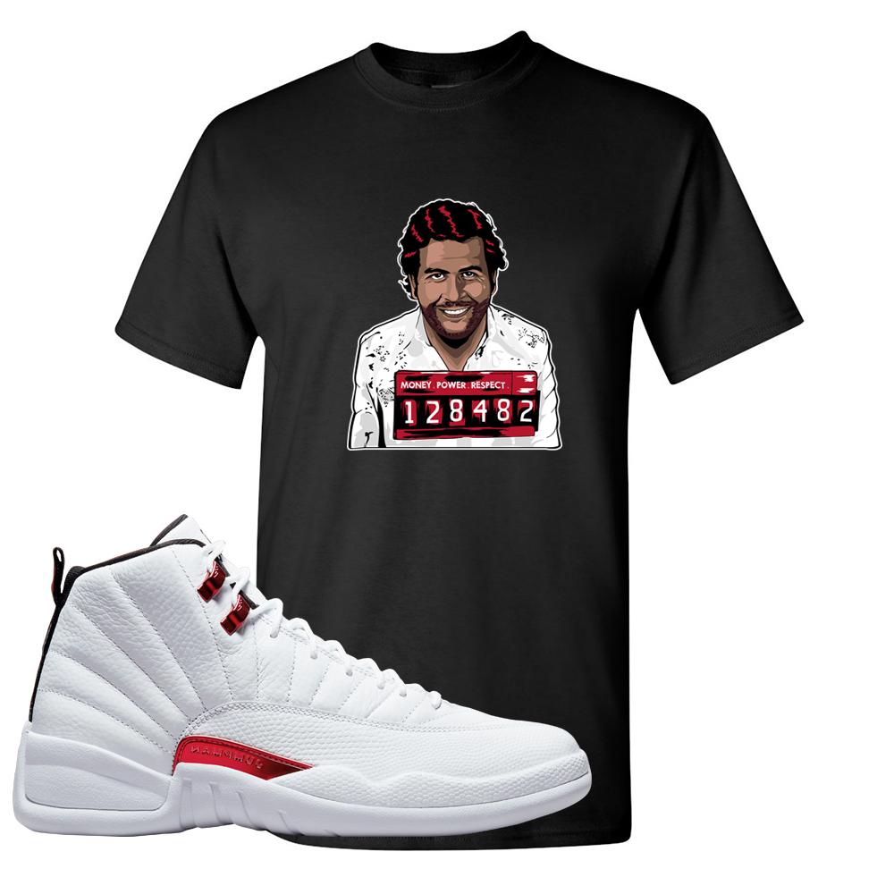 Twist White Red 12s T Shirt | Escobar Illustration, Black