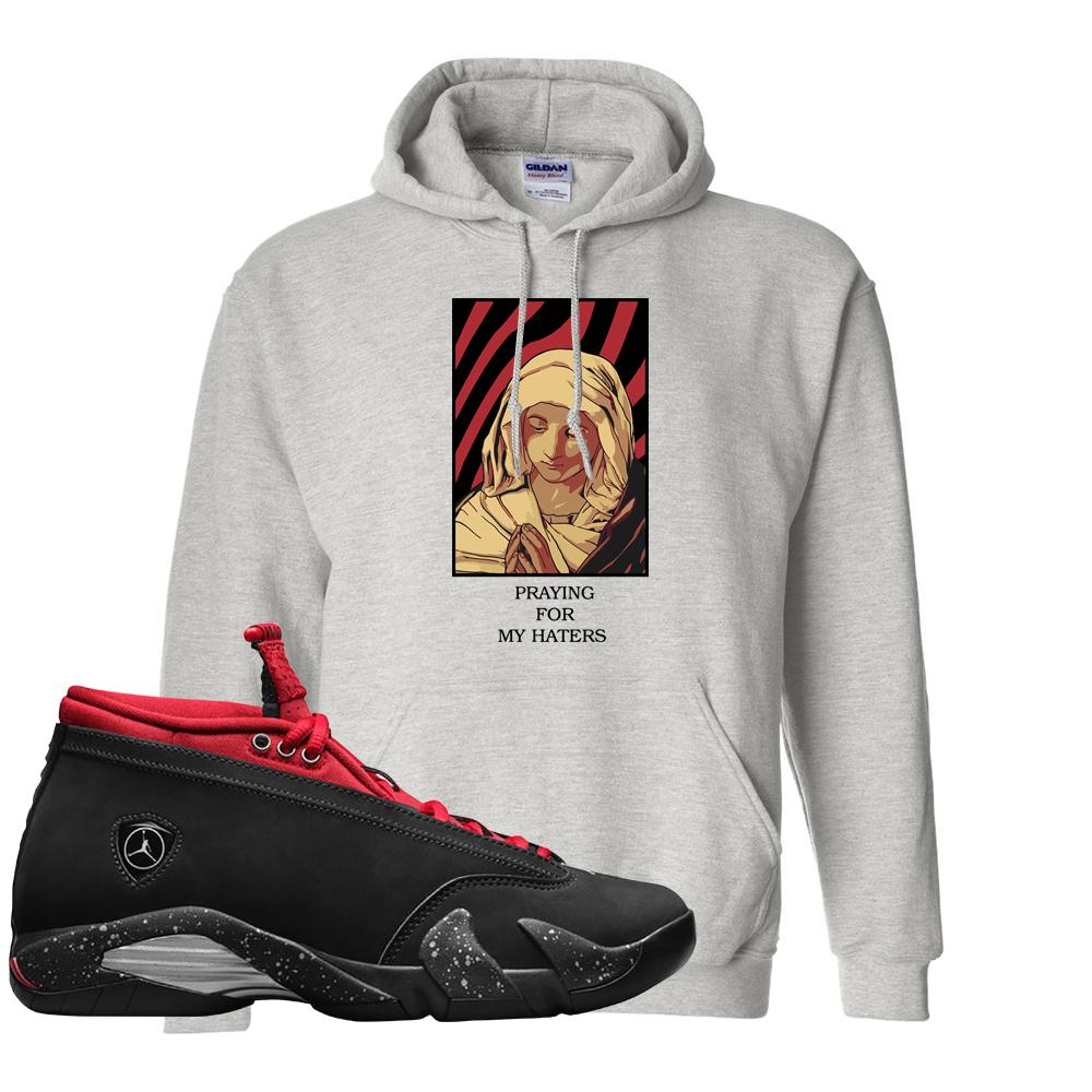 Red Lipstick Low 14s Hoodie | God Told Me, Ash