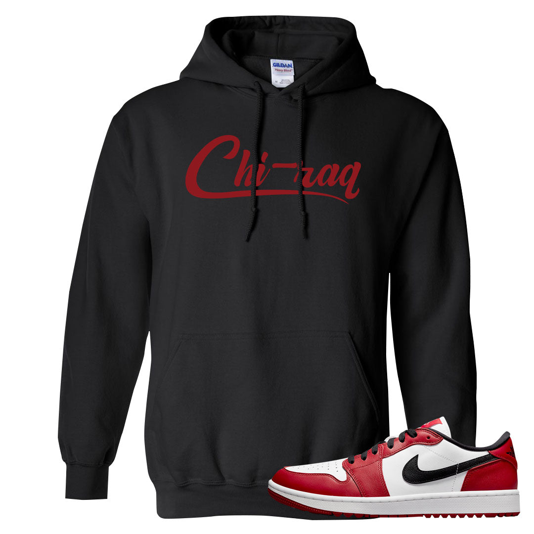 Chicago Golf Low 1s Hoodie | Chiraq, Black