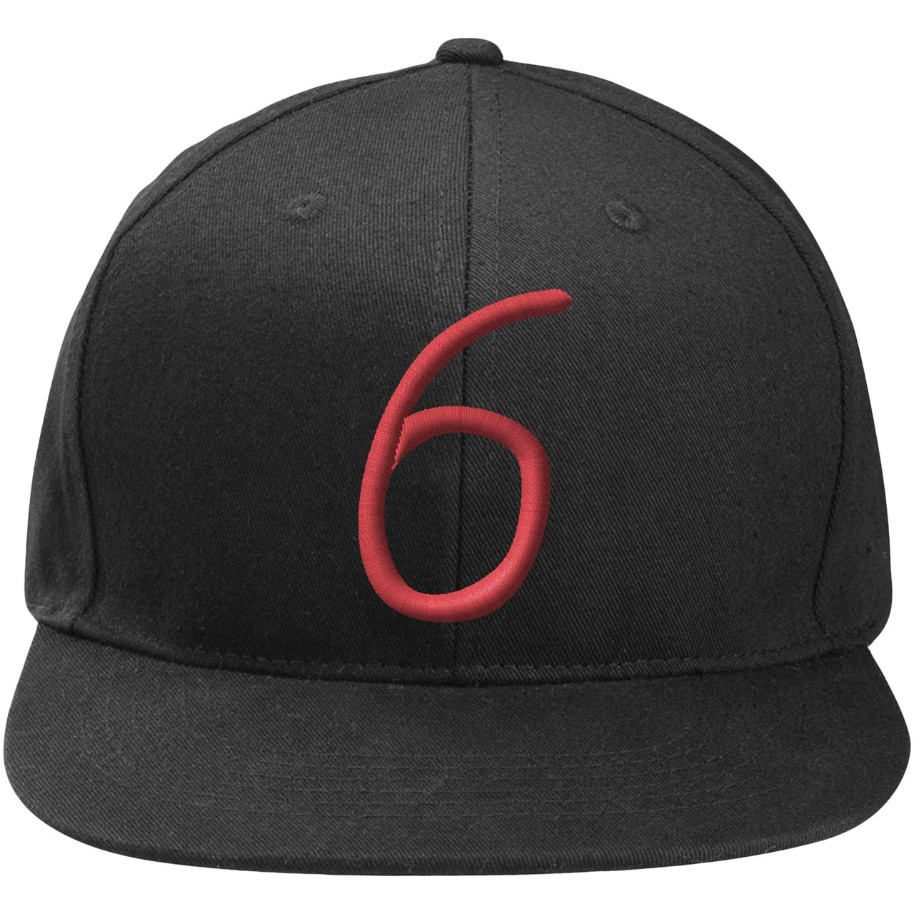 Infrared 6s Snapback Hat | 6, Black