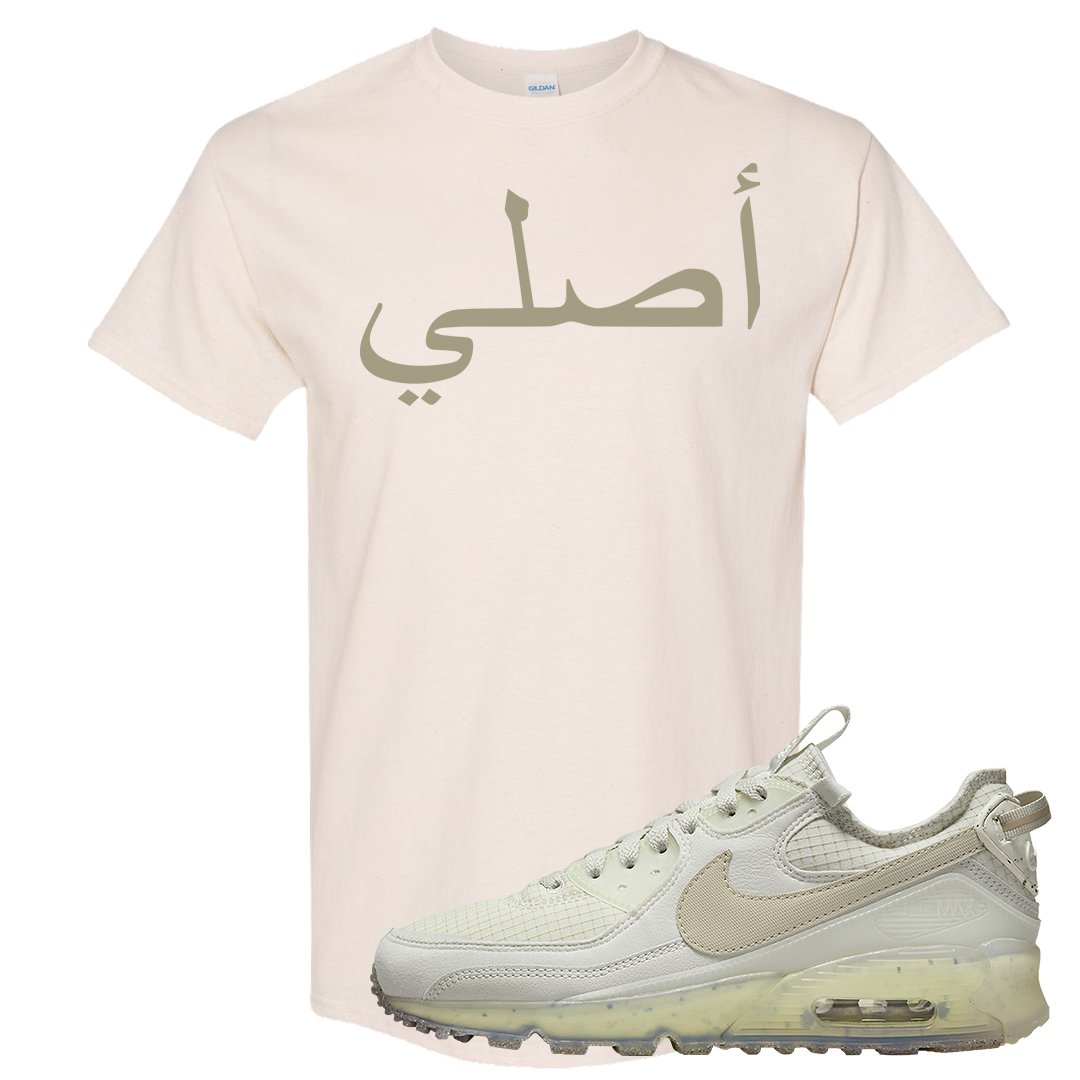 Terrascape Light Bone 90s T Shirt | Original Arabic, Natural