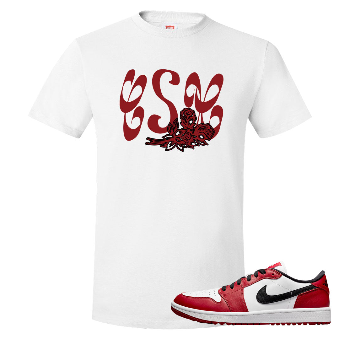 Chicago Golf Low 1s T Shirt | Certified Sneakerhead, White