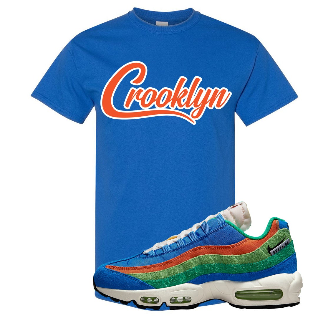 Light Blue Green AMRC 95s T Shirt | Crooklyn, Royal Blue