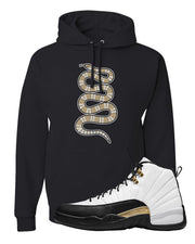 Royalty 12s Hoodie | Coiled Snake, Black