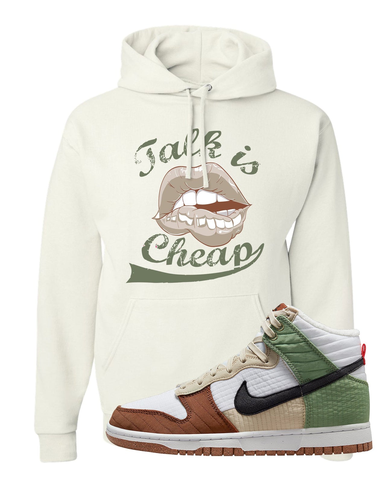 Toasty High Dunks Hoodie | Talk Is Cheap, White