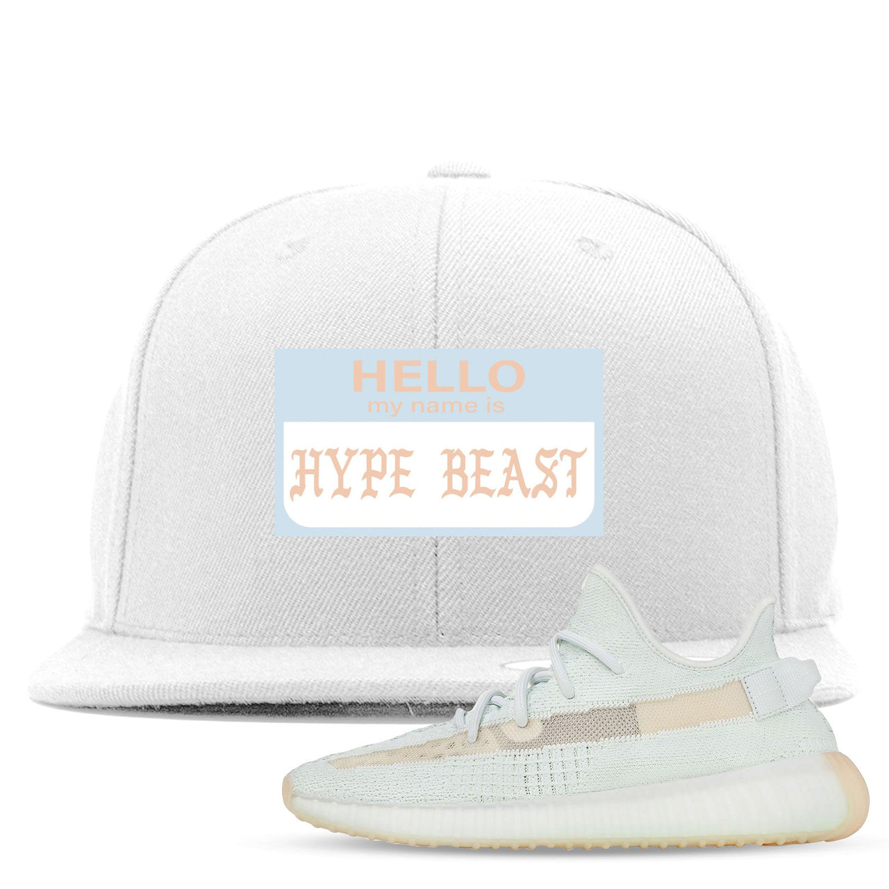 Hyperspace 350s Snapback | Hello My Name Is Hype Beast Pablo, White