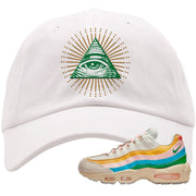 Rise Unity Sail 95s Dad Hat | All Seeing Eye, White