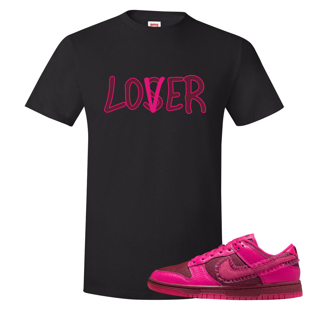 2022 Valentine's Day Low Dunks T Shirt | Lover, Black