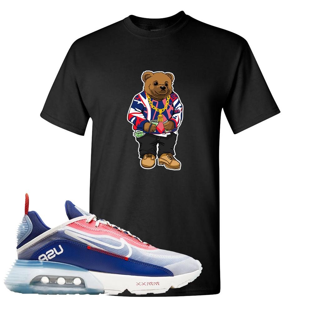 Team USA 2090s T Shirt | Sweater Bear, Black