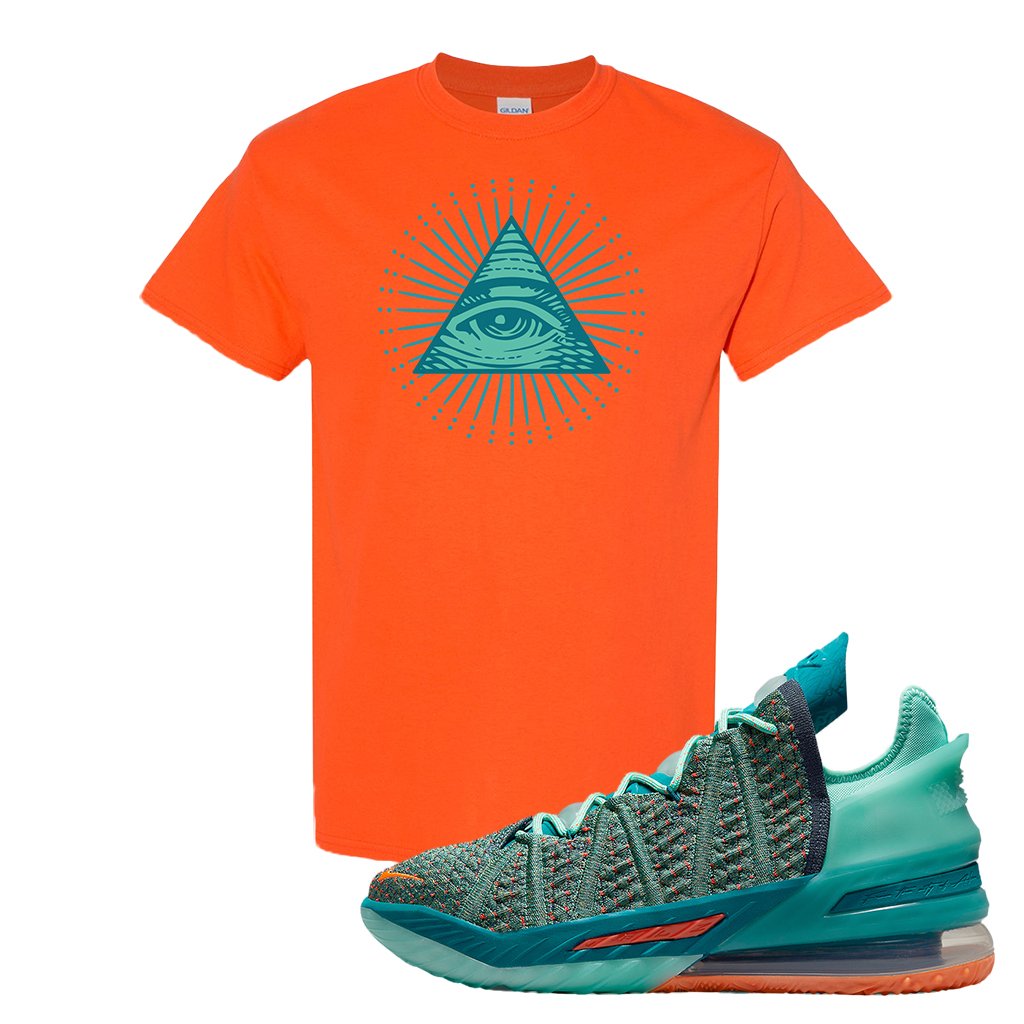Lebron 18 We Are Family T Shirt | All Seeing Eye, Orange