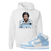 Aluminum High Dunks Hoodie | Escobar Illustration, White