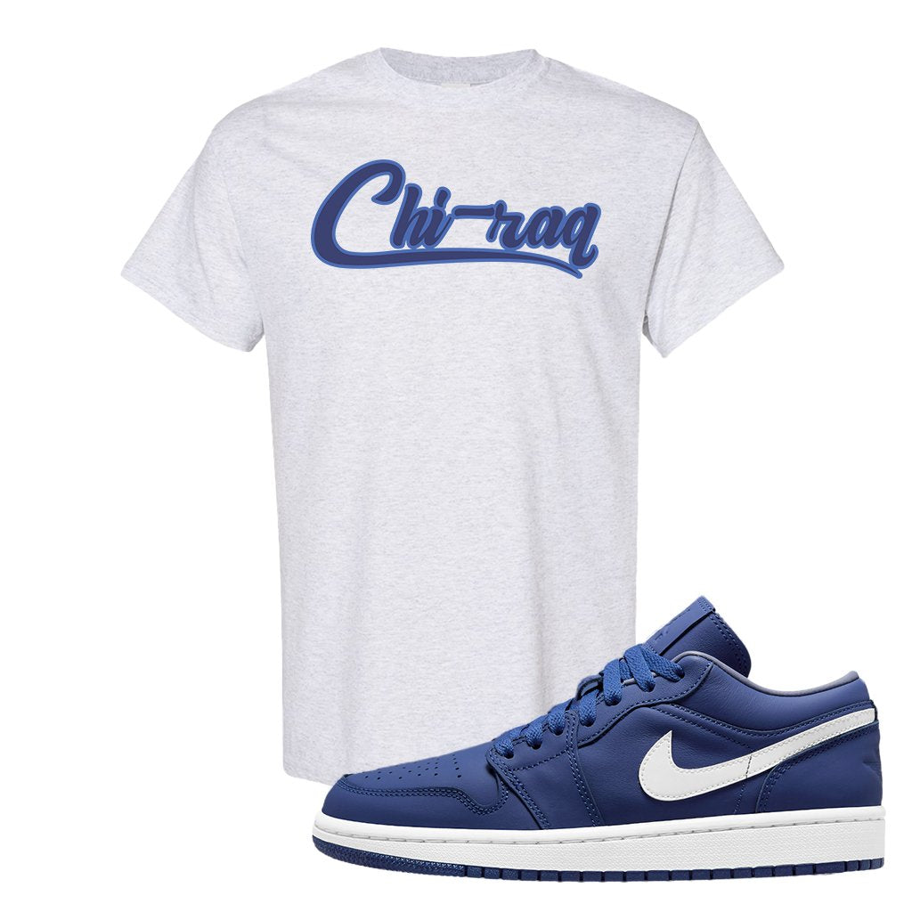 WMNS Dusty Blue Low 1s T Shirt | Chiraq, Ash