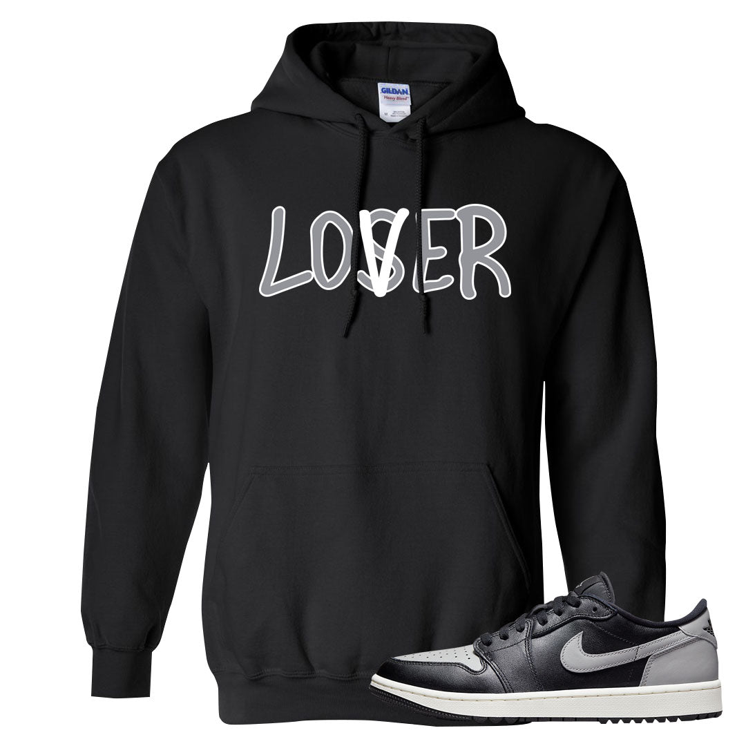 Shadow Golf Low 1s Hoodie | Lover, Black