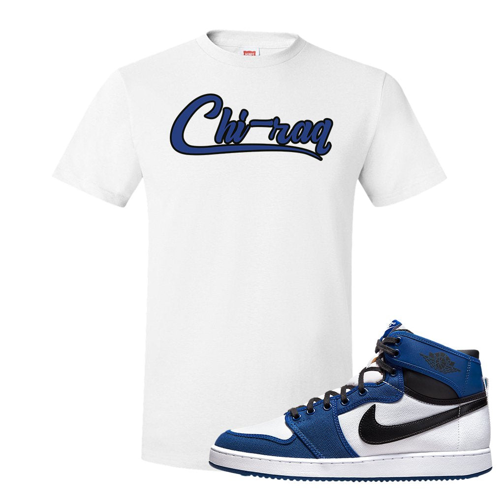 KO Storm Blue 1s T Shirt | Chiraq, White