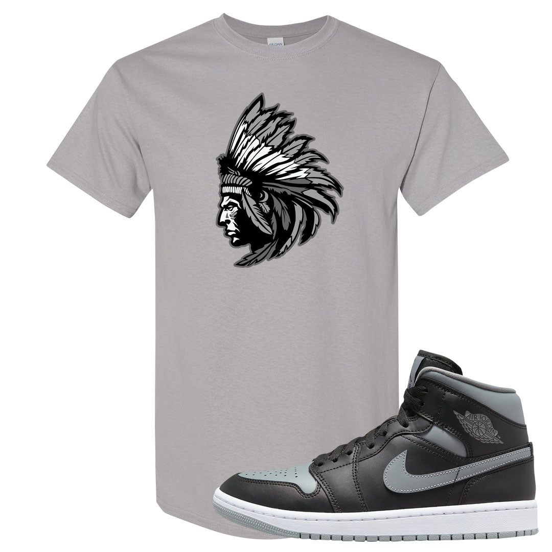Alternate Shadow Mid 1s T Shirt | Indian Chief, Gravel