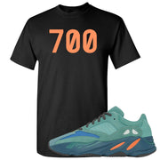 Faded Azure 700s T Shirt | 700, Black