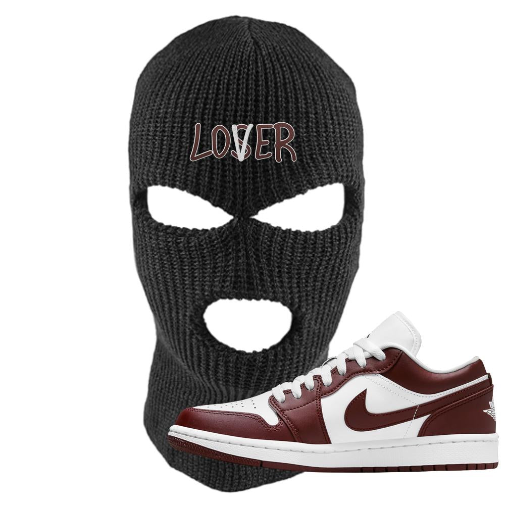 Air Jordan 1 Low Team Red Ski Mask | Lover, Black