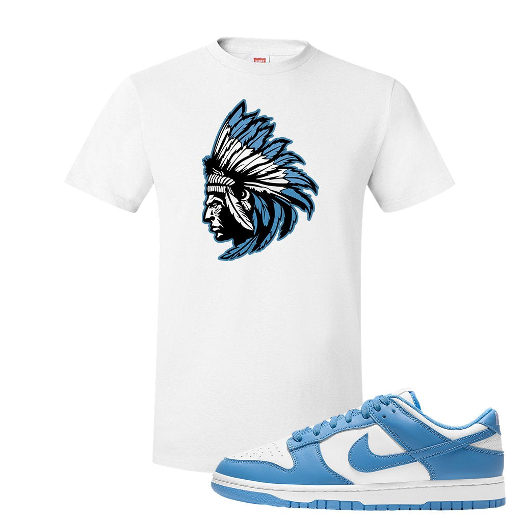 SB Dunk Low University Blue T Shirt | Indian Chief, White