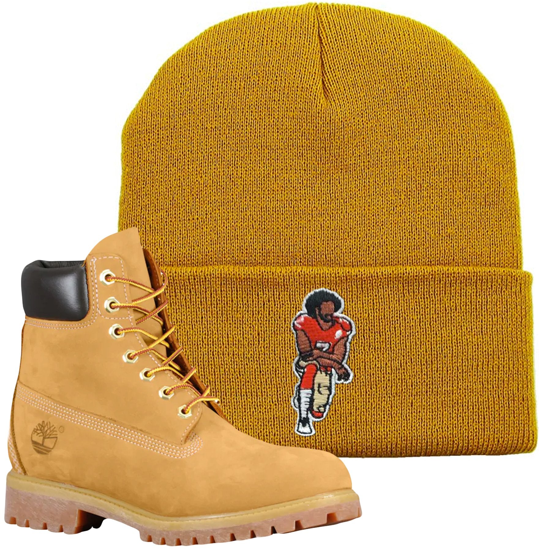 Match your Wheat Timbs from Timberland with this Timberland Boots matching winter beanie