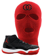 Jordan 11 Bred OG Red Sneaker Matching Ski Mask