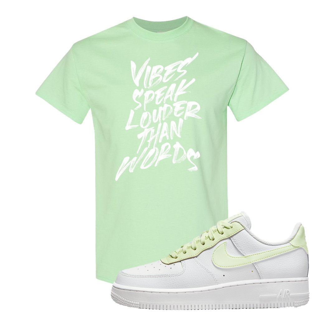 WMNS Color Block Mint 1s T Shirt | Vibes Speak Louder Than Words, Mint