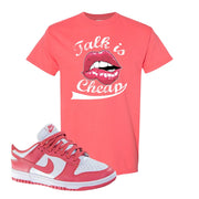 Archeo Pink Low Dunks T Shirt | Talk Lips, Coral Silk