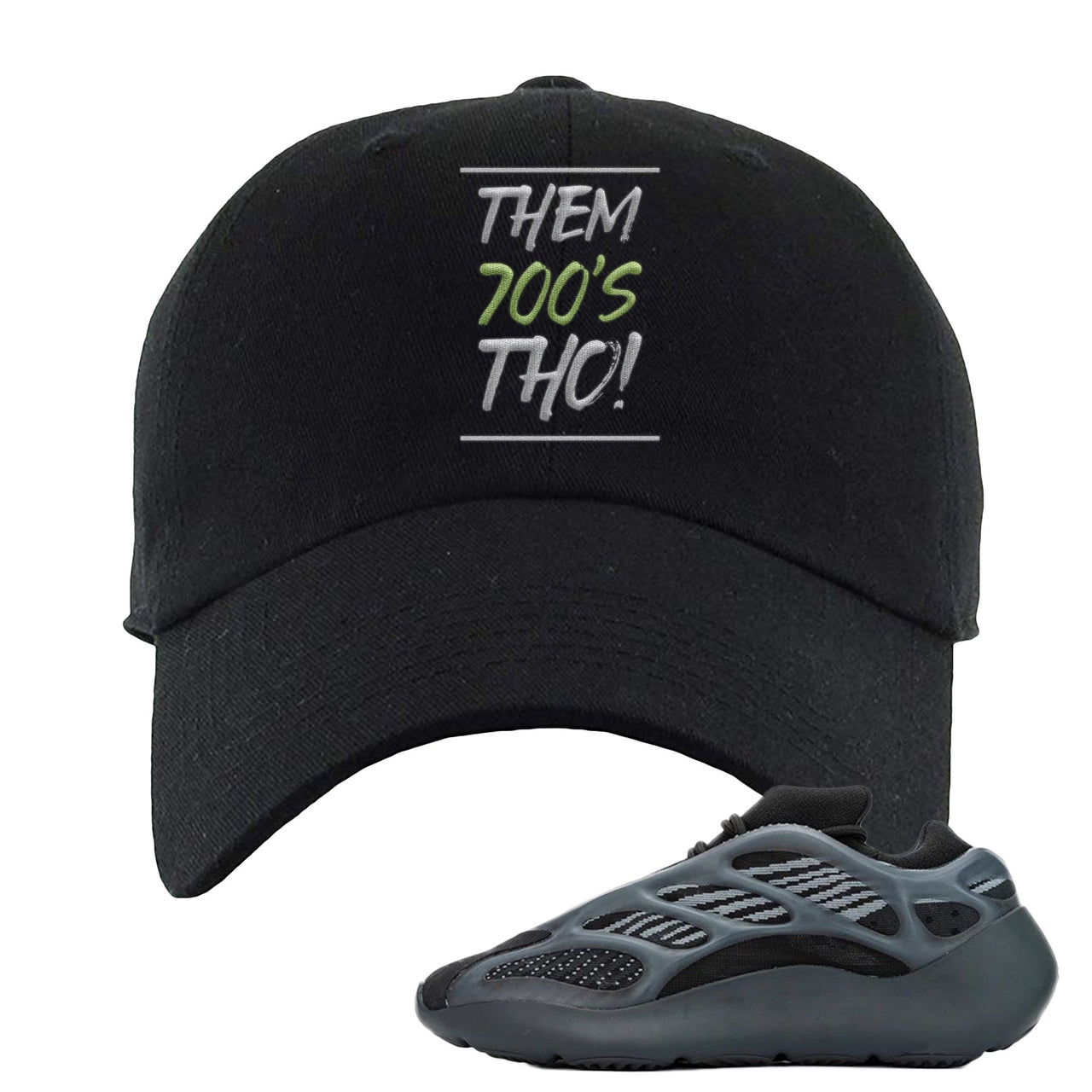 Alvah v3 700s Dad Hat | Them 700's Tho!, Black