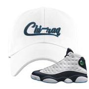 Obsidian 13s Dad Hat | Chiraq, White