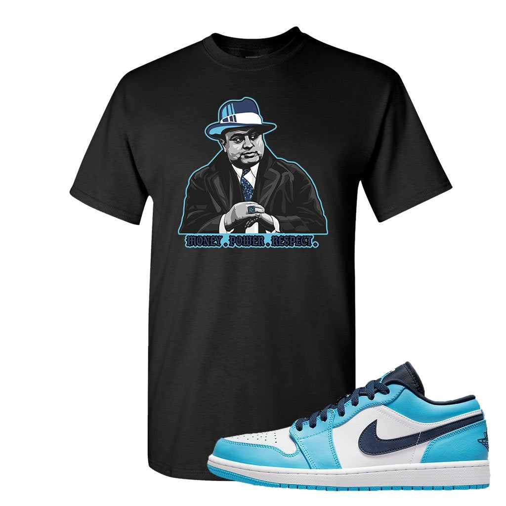 Air Jordan 1 Low UNC T Shirt | El Chapo Illustration, Black