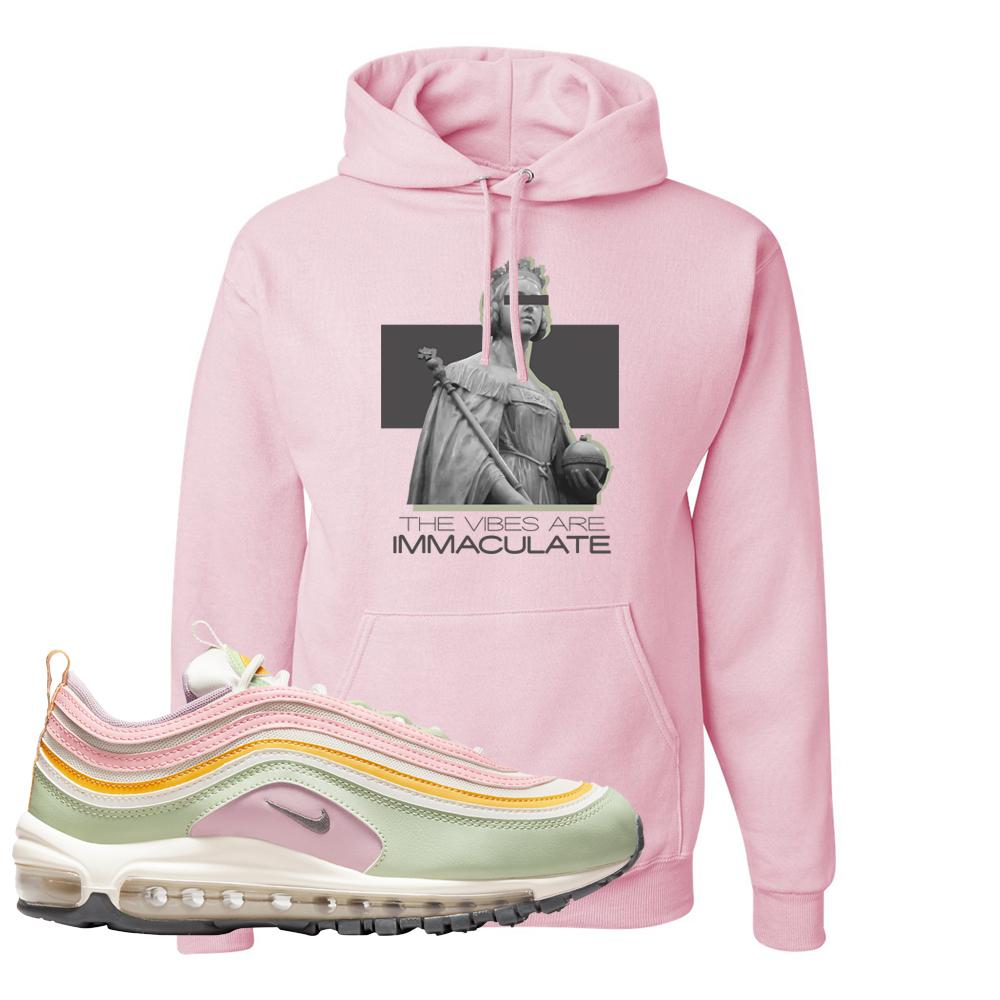 Pastel 97s Hoodie | The Vibes Are Immaculate, Light Pink