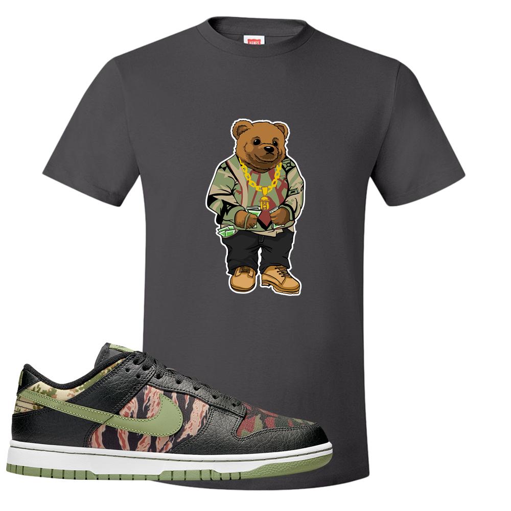 Multi Camo Low Dunks T Shirt | Sweater Bear, Smoke Grey