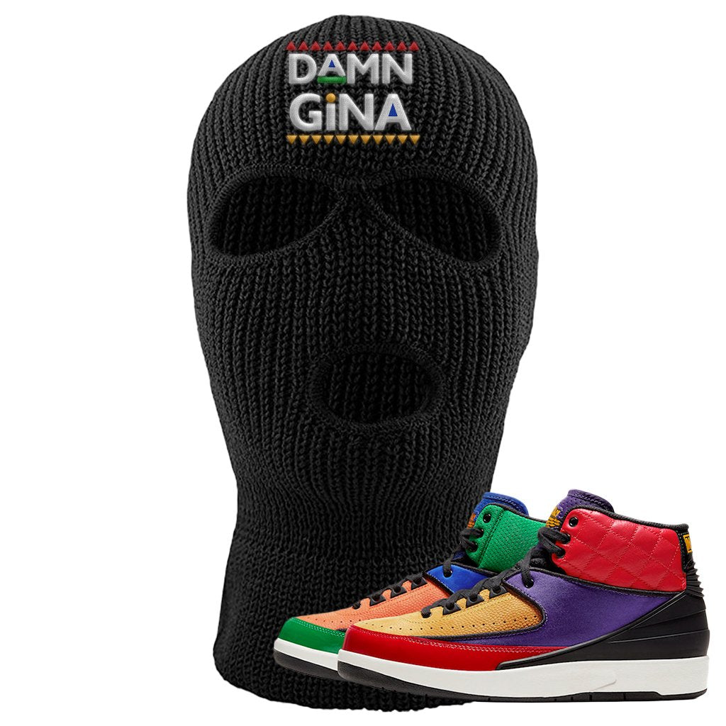 WMNS Multicolor Sneaker Black Ski Mask | Winter Mask to match Nike 2 WMNS Multicolor Shoes | Damn Gina