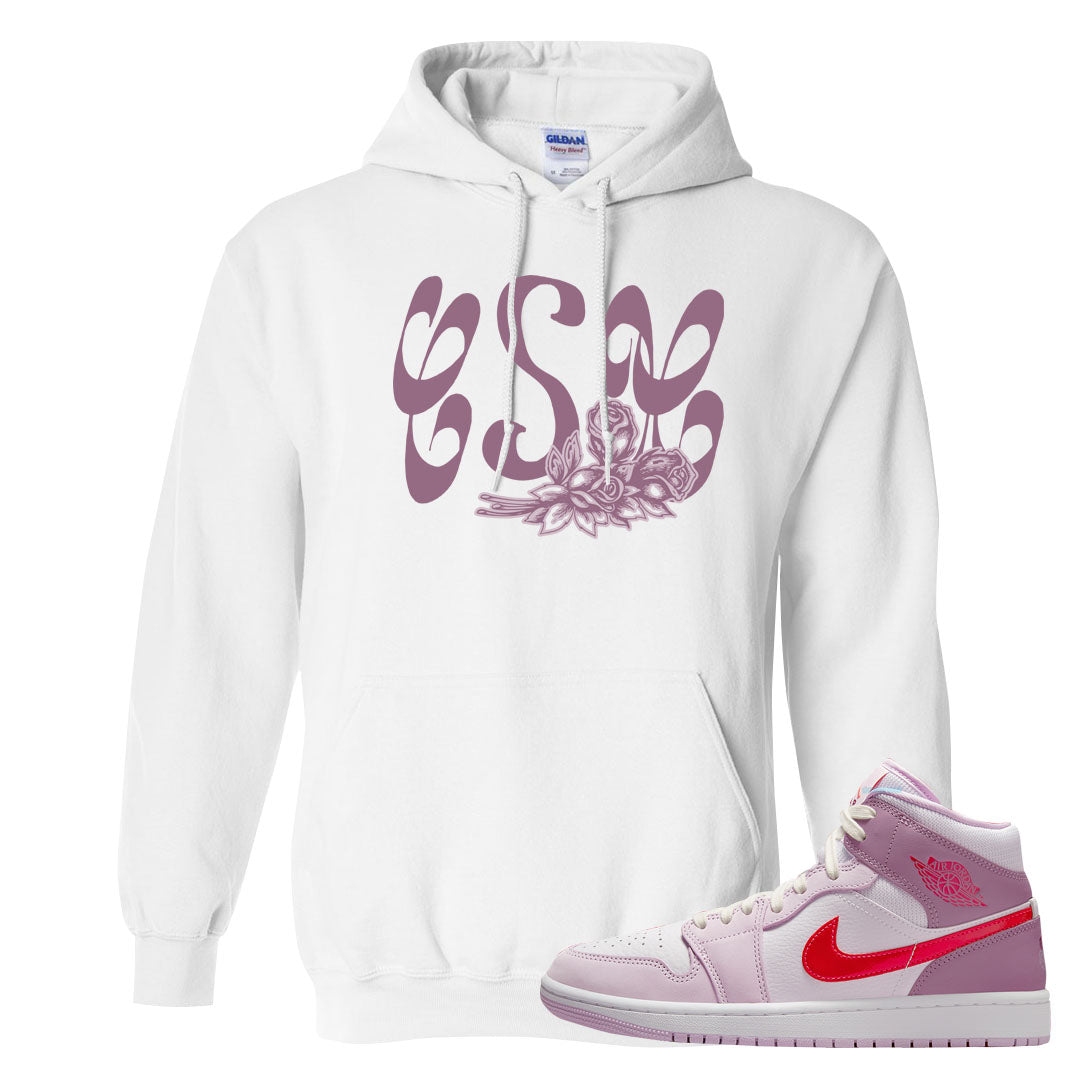 Valentine's Day Mid 1s Hoodie | Certified Sneakerhead, White