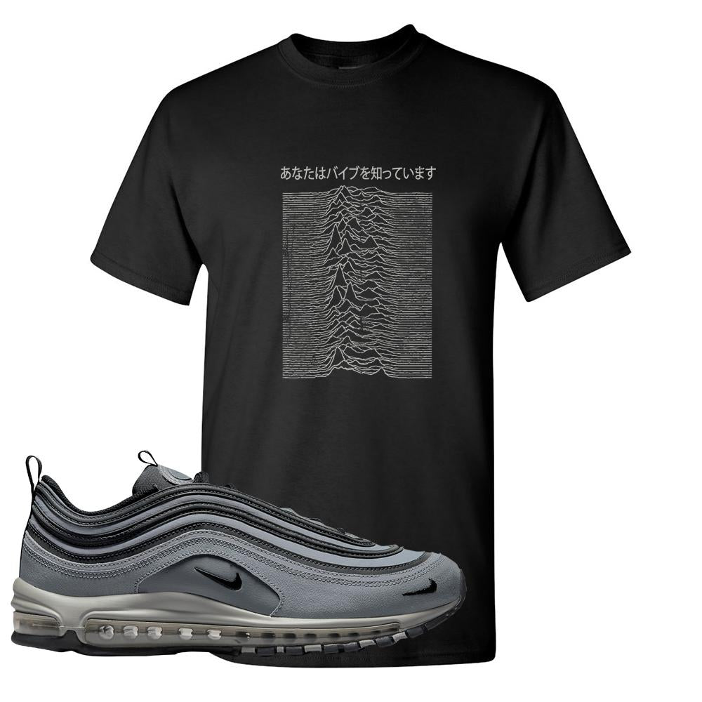 Grayscale 97s T Shirt | Vibes Japan, Black