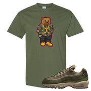 Medium Olive Rough Green 95s T Shirt | Sweater Bear, Military Green
