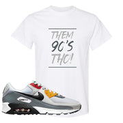 Peace Love Basketball 90s T Shirt | Them 90's Tho, White