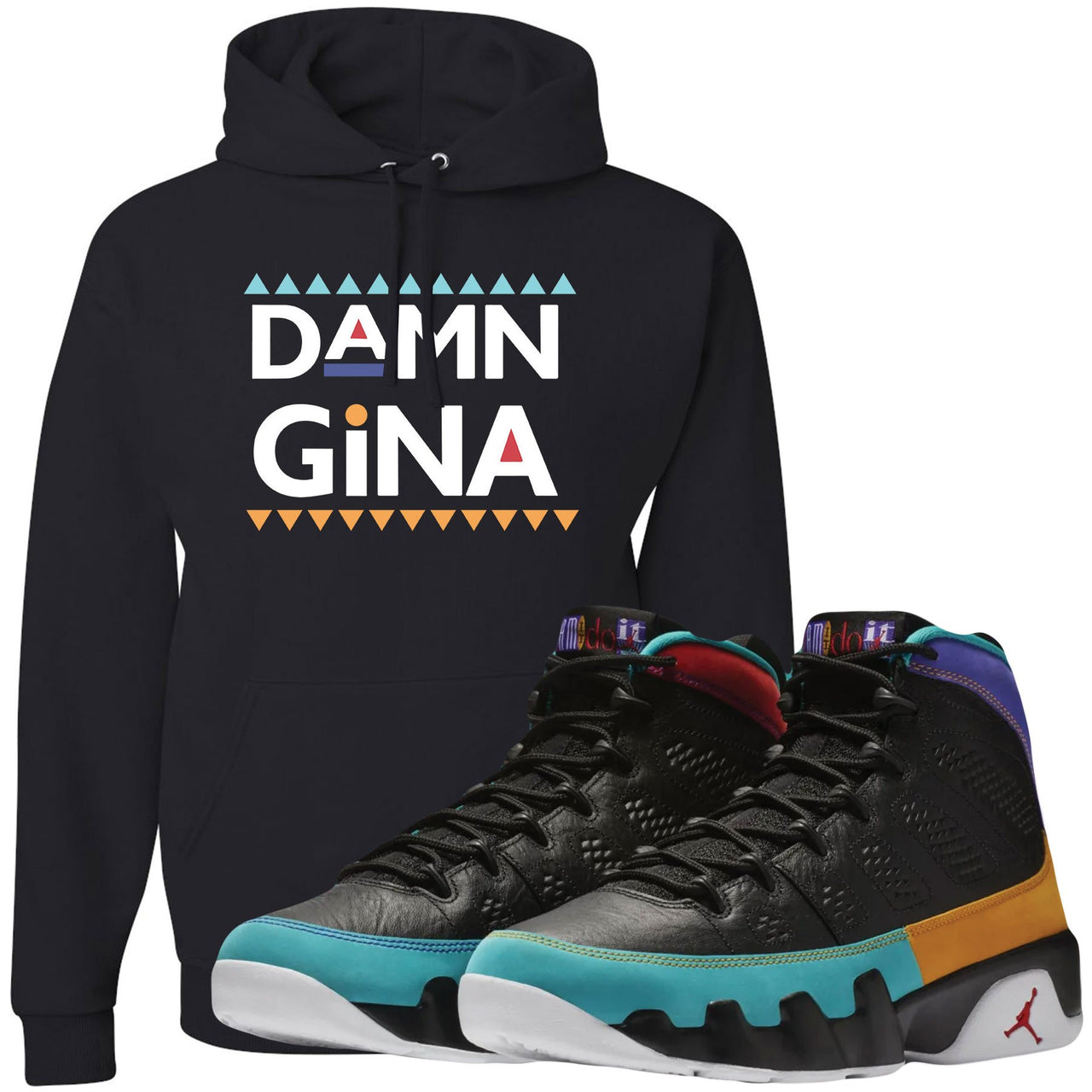 Shop sneaker matching clothing to match your pair of Jordan 9 Dream It Do It Sneakers. This Jordan 9 Dream It Do It sneaker matching item will perfectly match the Dream It Do It 9s.