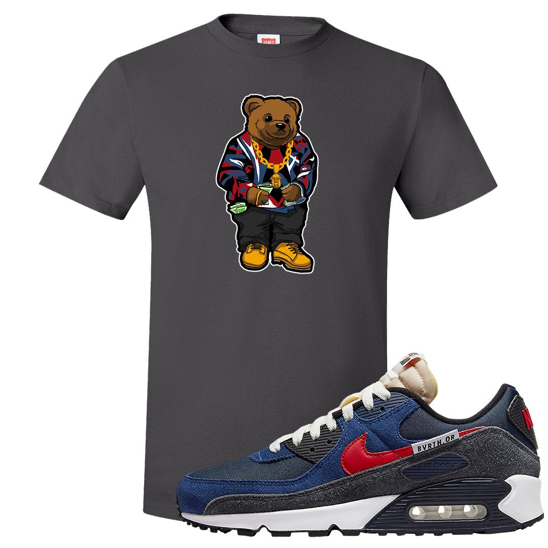 AMRC 90s T Shirt | Sweater Bear, Smoke Grey