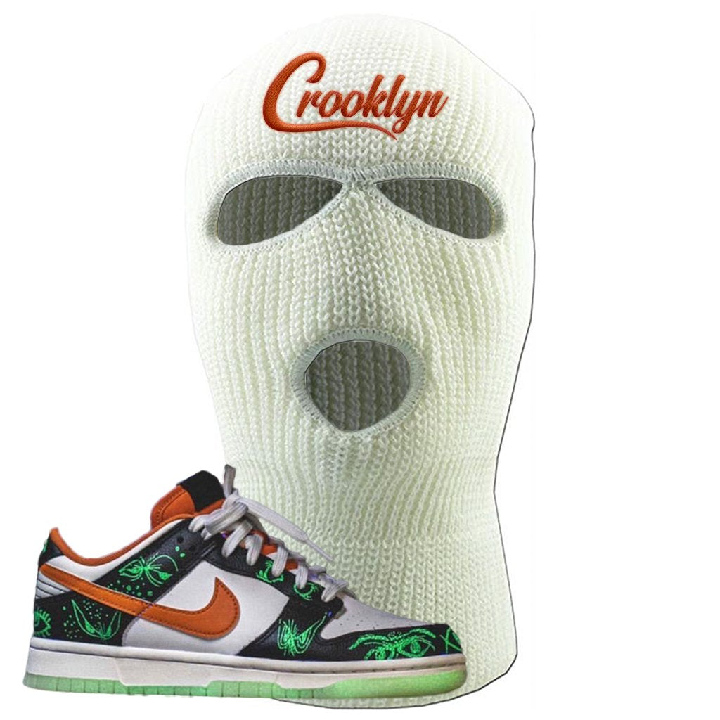 Halloween Low Dunks 2021 Ski Mask | Crooklyn, White