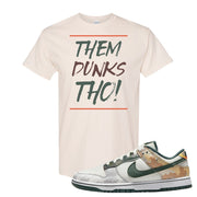 Camo Low Dunks T Shirt | Them Dunks Tho, Natural