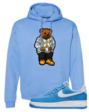 University Blue Low AF1s Hoodie | Sweater Bear, Carolina Blue