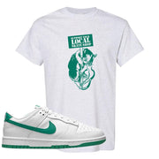 White Green Low Dunks T Shirt | Support Your Local Skate Shop, Ash