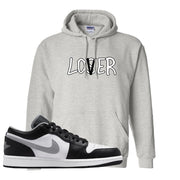 Air Jordan 1 Low Black Medium Grey Hoodie | Lover, Ash