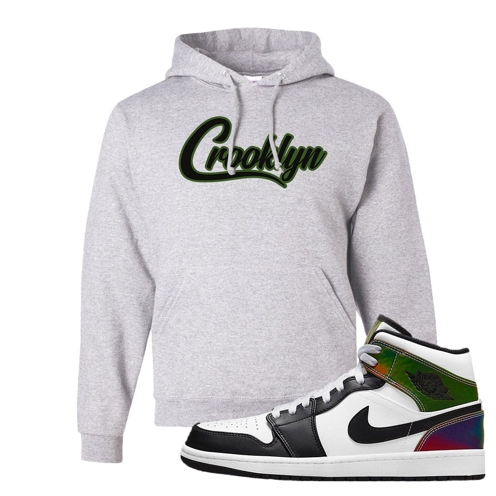 Color Change Mid 1s Hoodie | Crooklyn, Ash