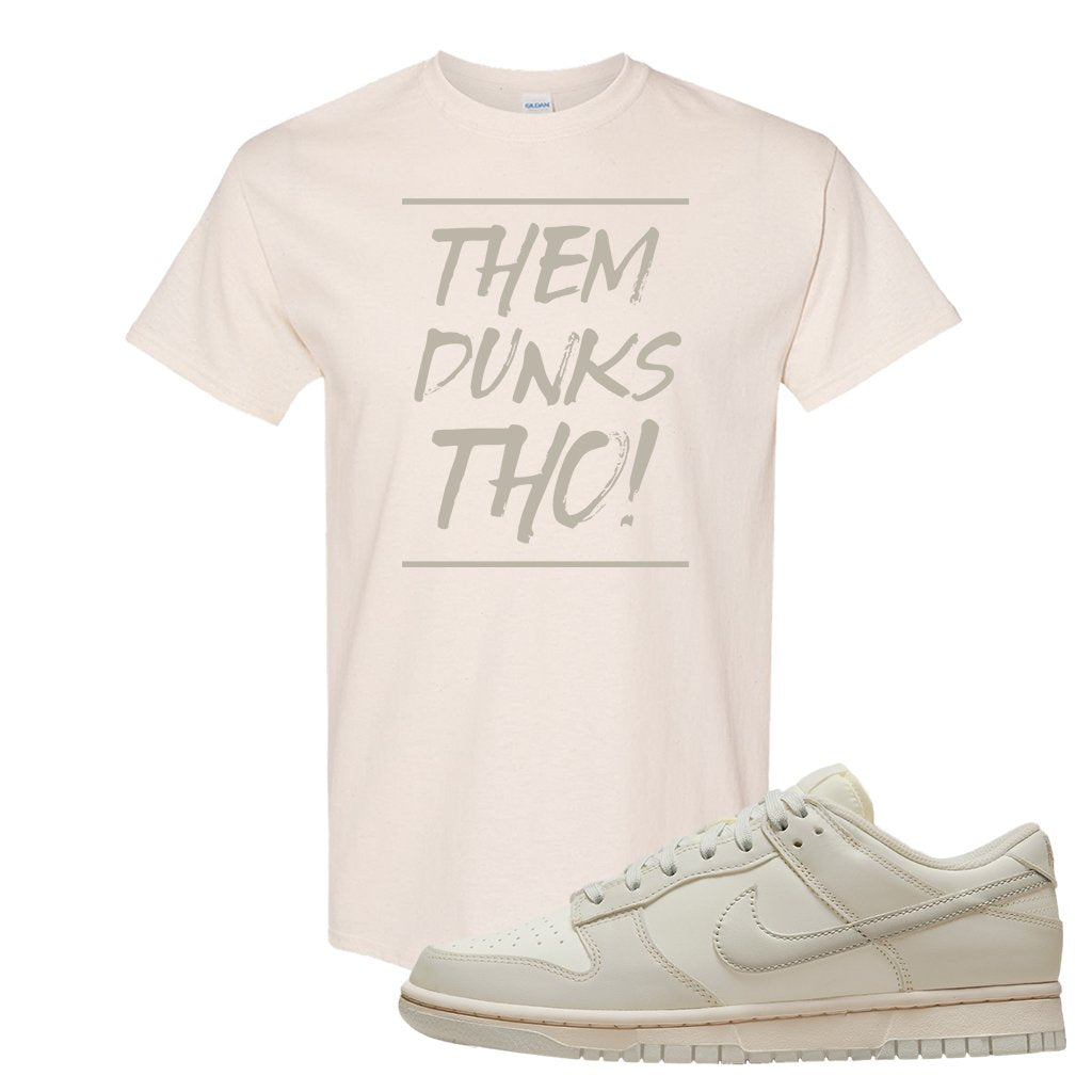 SB Dunk Low Light Bone T Shirt | Them Dunks Tho, Natural