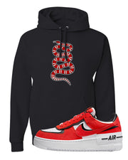 Shadow Chicago AF 1s Hoodie | Coiled Snake, Black